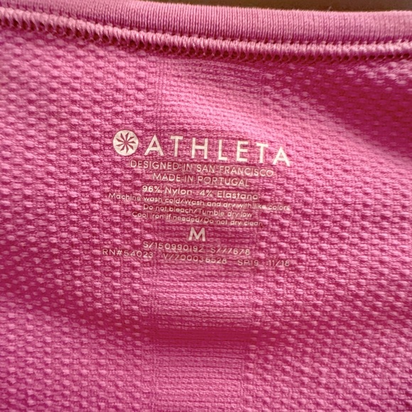 Athleta Pink Short Sleeve Tee - Picture 3 of 4
